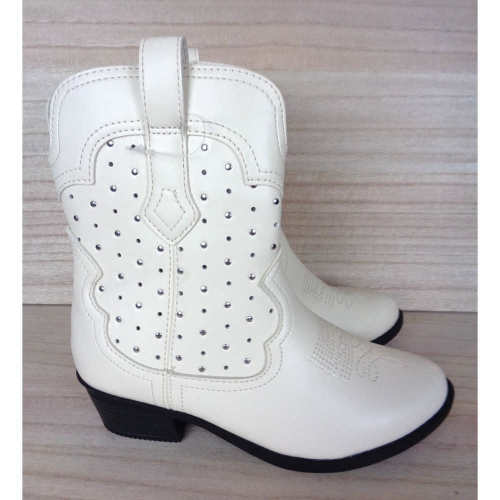 Art Class Big Girls Jovi‎ Western Boots Youth Size 1 Studded Full Zip